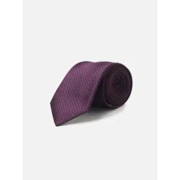 Allen Solly Purple Embroidered Formal Tie-picture-14