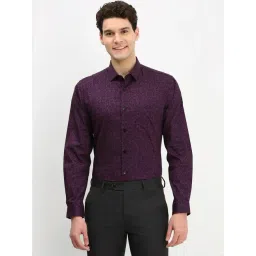 Allen Solly Purple Slim Fit Floral Print Shirt-picture-10