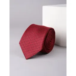 Allen Solly Red Embroidered Tie-picture-45