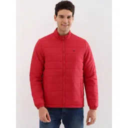 Allen Solly Red Regular Fit Quilted Jacket-picture-26