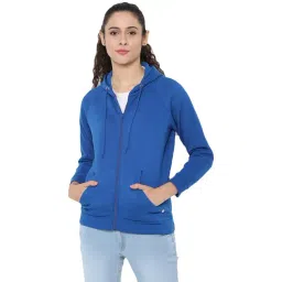 Allen Solly Royal Blue Regular Fit Hoodie-picture-18