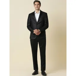 Allen Solly Self Design Slim-Fit Party Two Piece Suit-picture-12