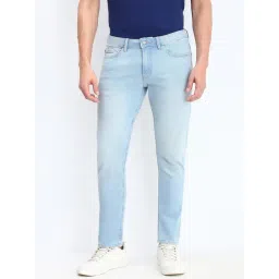 Allen Solly Sky Blue Cotton Slim Fit Jeans-picture-44