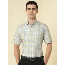 Allen Solly Slim Fit Checked Cotton Formal Shirt-picture-29
