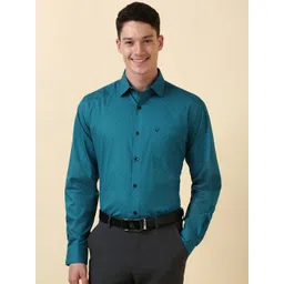 Allen Solly Slim Fit Geometric Printed Pure Cotton Formal Shirt-picture-18