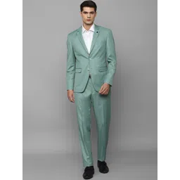 Allen Solly Slim-Fit Notched Lapel Single-Breasted Two-Piece Formal Suit-image-47
