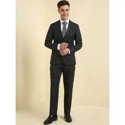 Allen Solly Slim Fit Single Breasted Notched Collar Two Piece Formal Suit-image-44