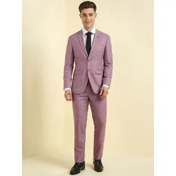Allen Solly Slim Fit Single Breasted Notched Collar Two Piece Formal Suit-image-45