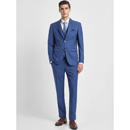 Allen Solly Slim Fit Single Breasted Three Piece Formal Suit-picture-28