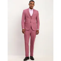 Allen Solly Slim-Fit Single-Breasted Three-Piece Formal Suit-picture-24