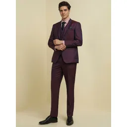Allen Solly Slim-Fit Single-Breasted Three-Piece Suit image 1