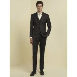 Allen Solly Slim-Fit Single-Breasted Three-Piece Suits-picture-21