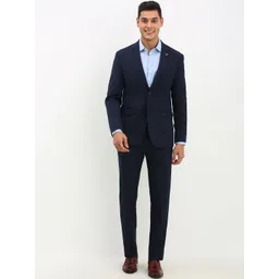 Allen Solly Slim-Fit Single-Breasted Two-Piece Formal Suit-image-28