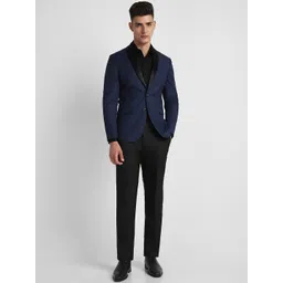 Allen Solly Slim Fit Single Breasted Two Piece Party Suit-image-2