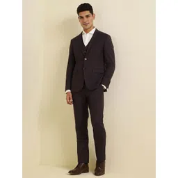 Allen Solly Slim-Fit Single-Breasted Two-Piece Suit-image-6