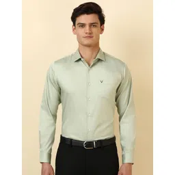 Allen Solly Slim Fit Spread Collar Long Sleeves Pure Cotton Formal Shirt-picture-12