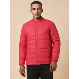Allen Solly Sport Red Regular Fit Quilted Jacket-picture-34