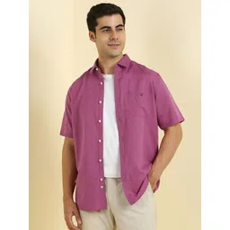 Allen Solly Spread Collar Slim Fit Casual Shirt-picture-33