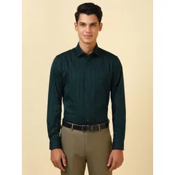 Allen Solly Striped Spread Collar Long Sleeves Pure Cotton Slim Fit Shirt-picture-35