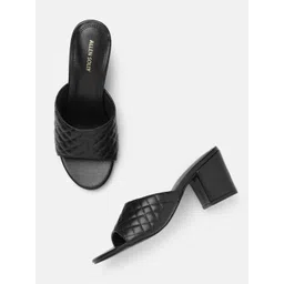 Allen Solly Textured Open Toe Block Heel-image-15