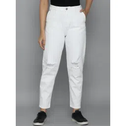 Allen Solly White Cotton Mid Rise Jeans-picture-37