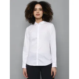Allen Solly White Cotton Regular Fit Shirt-picture-20