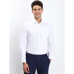 Allen Solly White Cotton Regular Fit Shirt-picture-30
