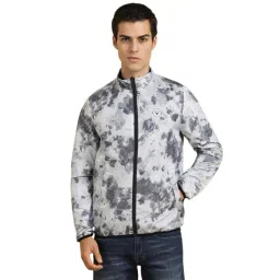 Allen Solly White Regular Fit Abstract Jacket-picture-23
