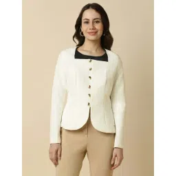 Allen Solly White Regular Fit Blazer-picture-47