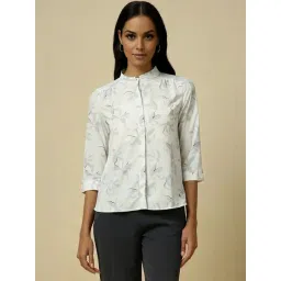 Allen Solly White Regular Fit Floral Print Shirt-picture-16