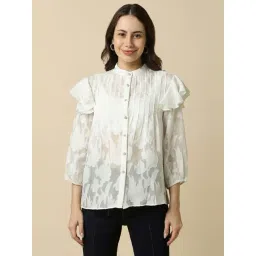 Allen Solly White Regular Fit Self Pattern Shirt-picture-39