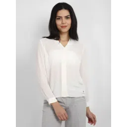 Allen Solly White Regular Fit Shirt-picture-14