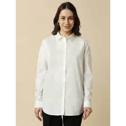 Allen Solly White Regular Fit Shirt-picture-12