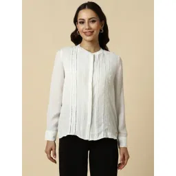 Allen Solly White Regular fit Solid Shirt-picture-34
