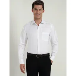 Allen Solly White Regular Fit Texture Shirt-picture-35