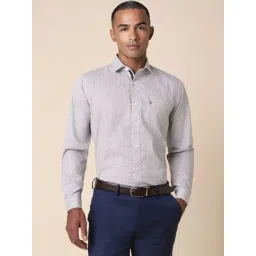 Allen Solly White Slim Fit Printed Shirt-picture-33