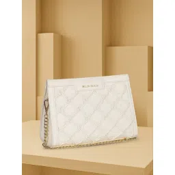 Allen Solly White Textured Shoulder Bag-picture-37