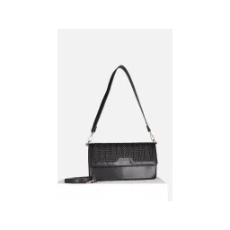 Allen Solly Women Casual Textured Black Handbag with Detachable Strap-picture-16