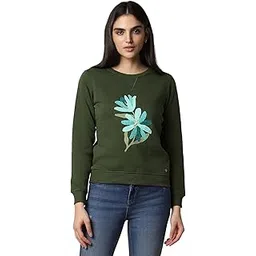 allen solly Women Cotton Mock Neck Sweatshirt-picture-47