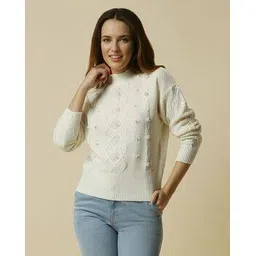 allen solly Women Embellished Pullover-picture-14