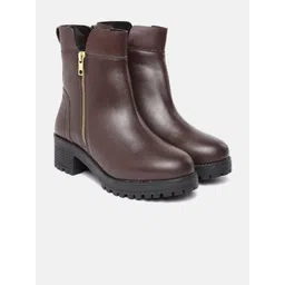 Allen Solly Women Mid-Top Block Heeled Regular Boots-picture-21