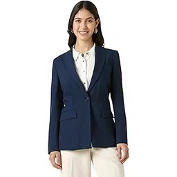 allen solly Women Navy Blazer-picture-16