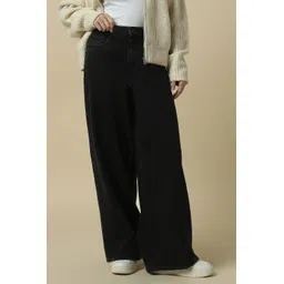 allen solly Women Regular Mid Rise Black Jeans-picture-12