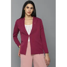 allen solly Women Solid Single Breasted Casual Blazer-picture-20