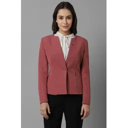 allen solly Women Solid Single Breasted Formal Blazer-picture-24
