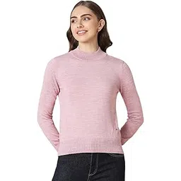 allen solly Women's Cotton Crew Neck Sweater-picture-22
