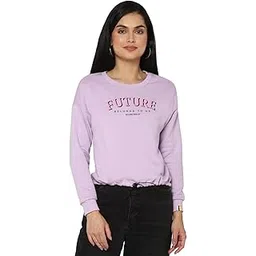 allen solly Women's Cotton Round Neck Sweatshirt-picture-35