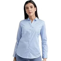 allen solly Women's Cotton Solid Classic Fit Shirt-picture-32