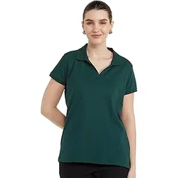 Allen Solly Women's Cotton Solid Polo Without Button-picture-14