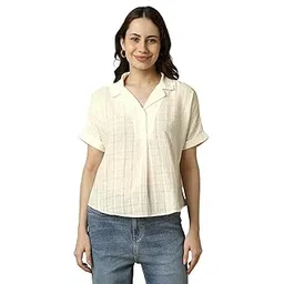 allen solly Women's Solid Regular Fit Blouse-picture-21